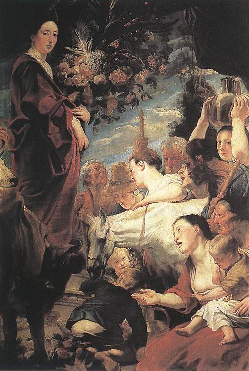 JORDAENS, Jacob Offering to Ceres, Goddess of Harvest Sweden oil painting art